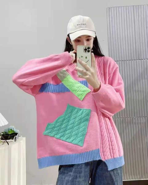 fashion autumn winter pullover sweater women vintage chic irregular contrast stitching bright colors mujer knitwear ins 2021 new, White;black
fashion autumn winter pullover sweater women vintage chic irregular contrast stitching bright colors mujer knitwear ins 2021 new, White;black
