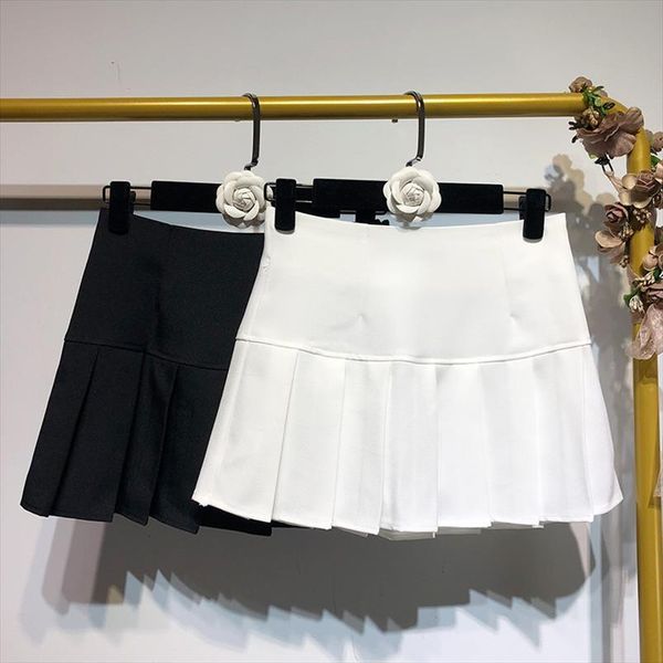 white micro korean style women skirts summer miniskirt egirl accessory pleated high waist mini clothes size, Black
white micro korean style women skirts summer miniskirt egirl accessory pleated high waist mini clothes size, Black
