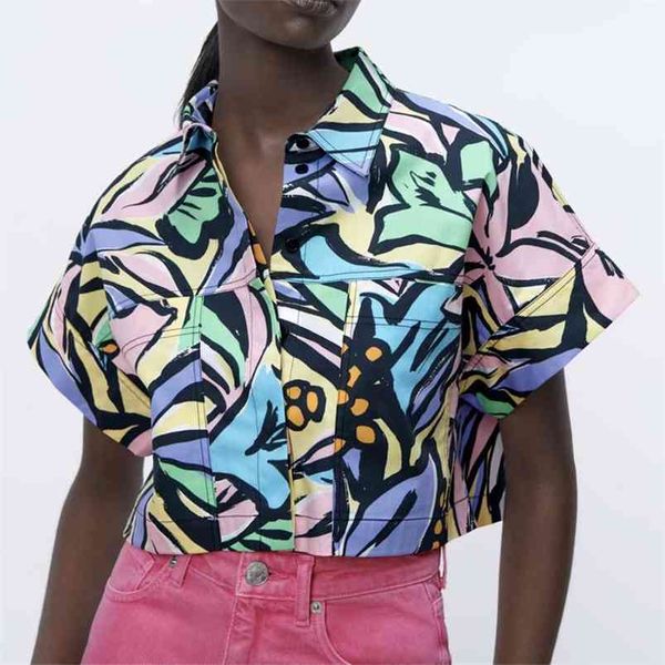women summer print za blouses shirts short sleeve pockets casual loose poplin female fashion vintage blusas 210513, White
women summer print za blouses shirts short sleeve pockets casual loose poplin female fashion vintage blusas 210513, White