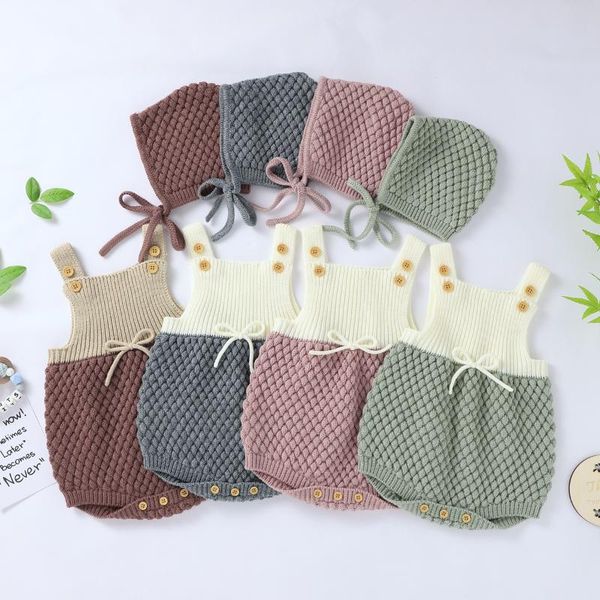 clothing sets winter 2 piece set for born boys girls infant knitted color matching sleeveless suspender jumpsuit with hat 0-24m, White
clothing sets winter 2 piece set for born boys girls infant knitted color matching sleeveless suspender jumpsuit with hat 0-24m, White