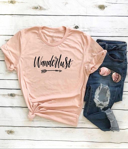 women's t-shirt wanderlust printed arrival summer funny casual 100% day travel shirt vacation clothing adventure p364, White
women's t-shirt wanderlust printed arrival summer funny casual 100% day travel shirt vacation clothing adventure p364, White