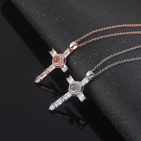 pendant necklaces fashion cross projection necklace copper material gold / silver color for women choker jewelry gift
pendant necklaces fashion cross projection necklace copper material gold / silver color for women choker jewelry gift