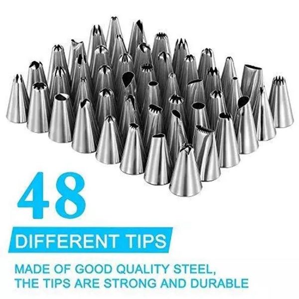 62pcs/lot cake decorating tips set stainless steel icing piping tip nozzles diy baking tools reusable pastry bags couple &
62pcs/lot cake decorating tips set stainless steel icing piping tip nozzles diy baking tools reusable pastry bags couple &