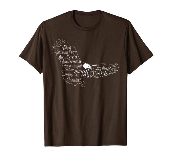 They That Wait Upon The Lord Isaiah 40:31 Eagle T-Shirt, Mainly pictures