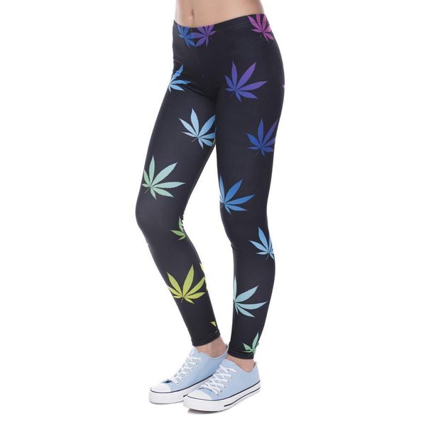 fitness color weeds fashion womens leggings printed leggins slim legins pants 100% brand, Black
fitness color weeds fashion womens leggings printed leggins slim legins pants 100% brand, Black