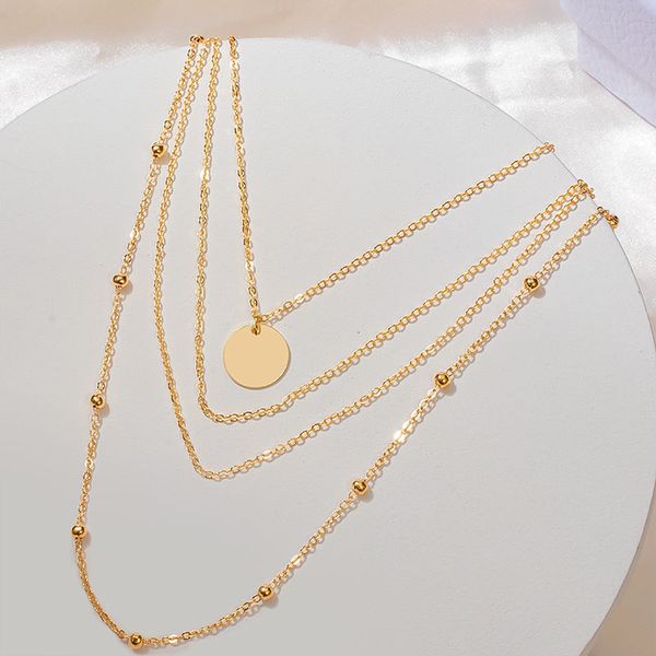 multilayer stars alloy disc gold pendant for women trend female jewelry bohemian punk metal collar necklace, Silver
multilayer stars alloy disc gold pendant for women trend female jewelry bohemian punk metal collar necklace, Silver