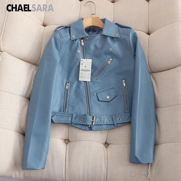 women's leather & faux autumn short soft jacket women fashion zipper motorcycle pu ladies casual coat, Black
women's leather & faux autumn short soft jacket women fashion zipper motorcycle pu ladies casual coat, Black