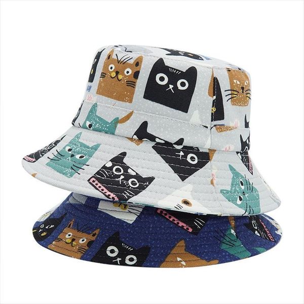 Fashion Animal Cartoon Bucket Hat Cat Printing Fisherman Men Women Cotton Street Hip Hop Flat Cap Fishing Bob, Blue;gray
Fashion Animal Cartoon Bucket Hat Cat Printing Fisherman Men Women Cotton Street Hip Hop Flat Cap Fishing Bob, Blue;gray