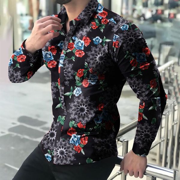 men's casual shirts spring and autumn style mens long sleeve shirt business slim fit print cool clothing, White;black
men's casual shirts spring and autumn style mens long sleeve shirt business slim fit print cool clothing, White;black