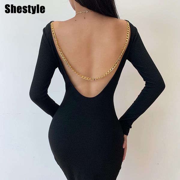 shestyle scoop back chain pencil dress elegant black white 2021 autumn new arrivals knee-length solid midi dresses womenby air
shestyle scoop back chain pencil dress elegant black white 2021 autumn new arrivals knee-length solid midi dresses womenby air