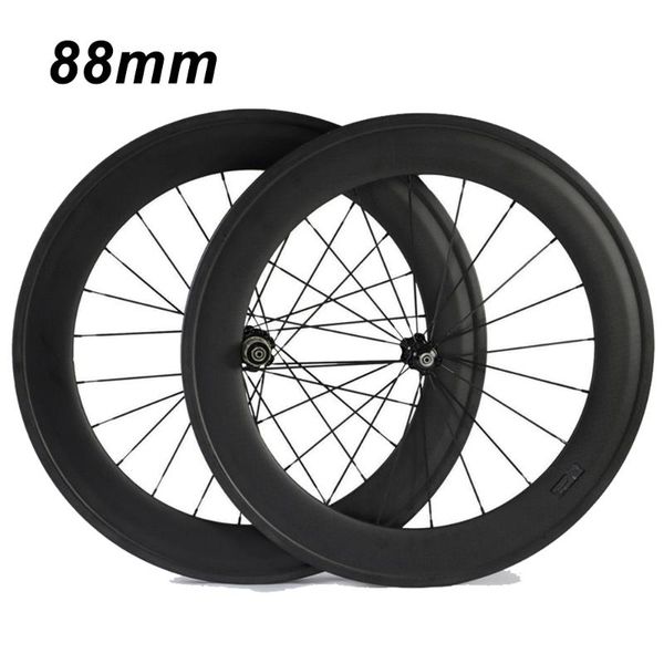 bike wheels earrell 700c 88mm clincher tubular 23mm width 3k full carbon road bicycle wheel racing touring wheelset
bike wheels earrell 700c 88mm clincher tubular 23mm width 3k full carbon road bicycle wheel racing touring wheelset