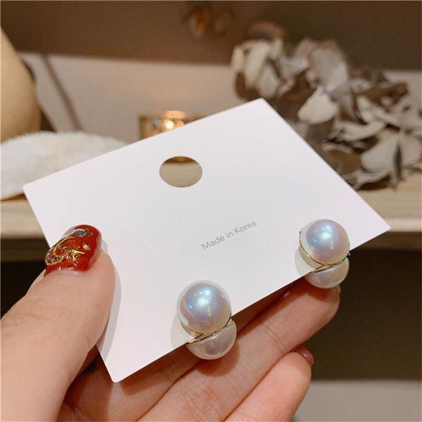 hoop & huggie korean small pearl earrings net red tide bright french simple, Golden;silver
hoop & huggie korean small pearl earrings net red tide bright french simple, Golden;silver