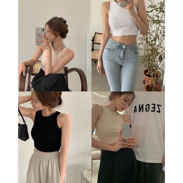camisoles & tanks suspender vest women's summer girls in europe and america black short wear outside sleeveless inside, Black;white
camisoles & tanks suspender vest women's summer girls in europe and america black short wear outside sleeveless inside, Black;white