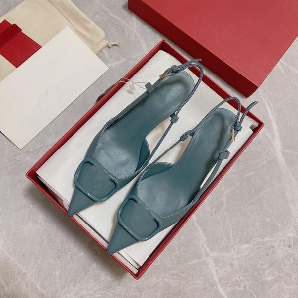 sandals size 34-42 plus women's shoes shallow buckle strap pumps genuine leather classic brand heels luxury box, Black
sandals size 34-42 plus women's shoes shallow buckle strap pumps genuine leather classic brand heels luxury box, Black