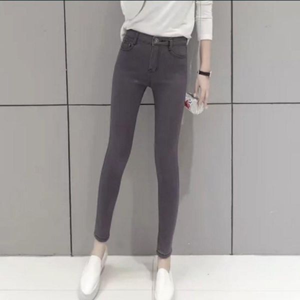 women's jeans fashion trendy high waist thick stretchy slim ankle-length pencil pants for women gray, Blue
women's jeans fashion trendy high waist thick stretchy slim ankle-length pencil pants for women gray, Blue