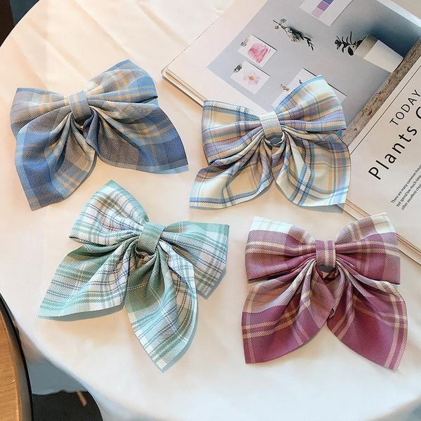 hair accessories trendy korea japan high school uniform plaid cloth hairgrip bows for teen girls large clip, Slivery;white
hair accessories trendy korea japan high school uniform plaid cloth hairgrip bows for teen girls large clip, Slivery;white
