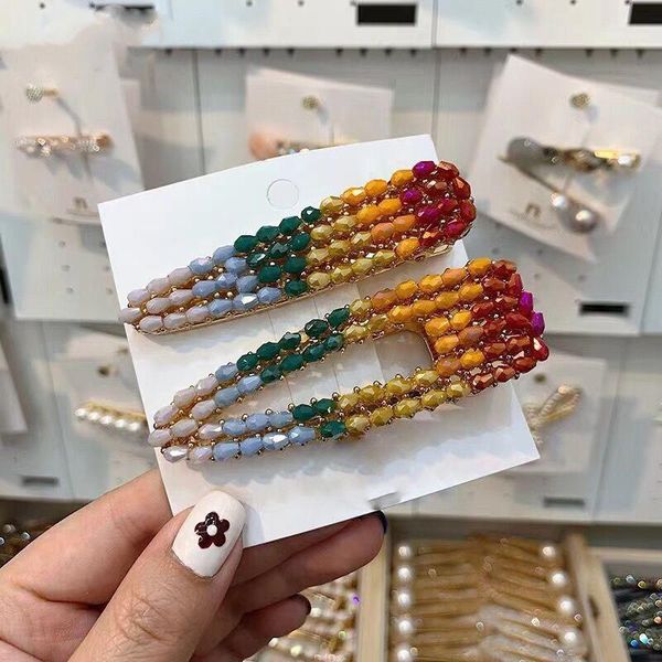 2021 korean hollow bb hair clips barrettes for women girls rainbow fashion hairpins grips accessories1