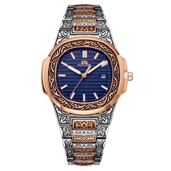 dropshipping iced out luxury military luminous rose quartz chronograph fashion men clocks wrist watch, Slivery;brown
dropshipping iced out luxury military luminous rose quartz chronograph fashion men clocks wrist watch, Slivery;brown