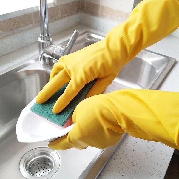 1pair dishwashing rubber gloves protect hand dirt clean brushes cleaning tool kitchen accessories wash fruit vegetable gadgets disposable 
1pair dishwashing rubber gloves protect hand dirt clean brushes cleaning tool kitchen accessories wash fruit vegetable gadgets disposable