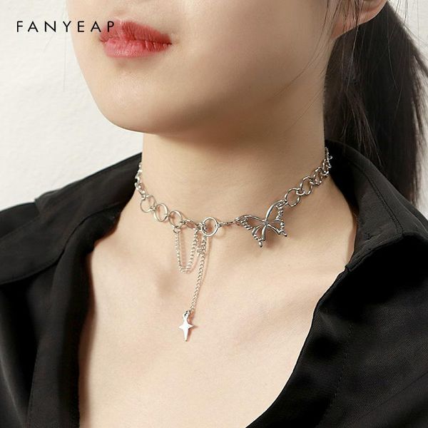 pendant necklaces fashion jewelry vintage multilayer butterfly necklace for women butterflies star charm choker, Silver
pendant necklaces fashion jewelry vintage multilayer butterfly necklace for women butterflies star charm choker, Silver