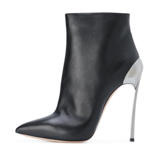 boots brand autumn winter shoes strange heel ankle women pointed toe dress short leather chunky runway botas mujer, Black
boots brand autumn winter shoes strange heel ankle women pointed toe dress short leather chunky runway botas mujer, Black