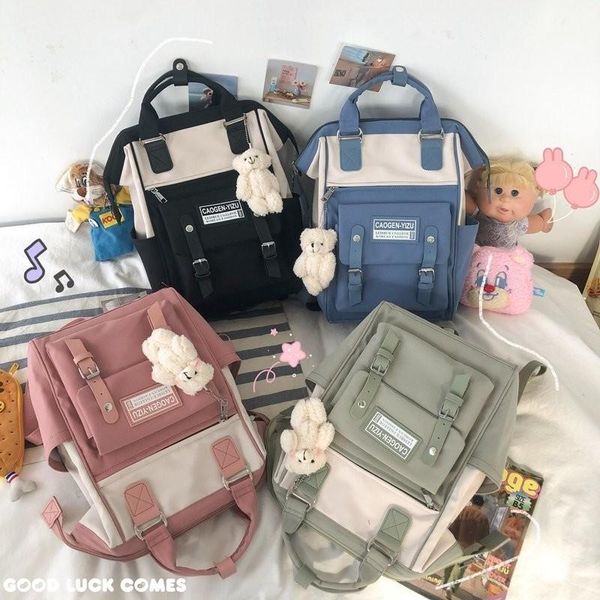 school bags korean fashion for girls nylon waterproof women's backpack large capacity and light travel backbags
school bags korean fashion for girls nylon waterproof women's backpack large capacity and light travel backbags
