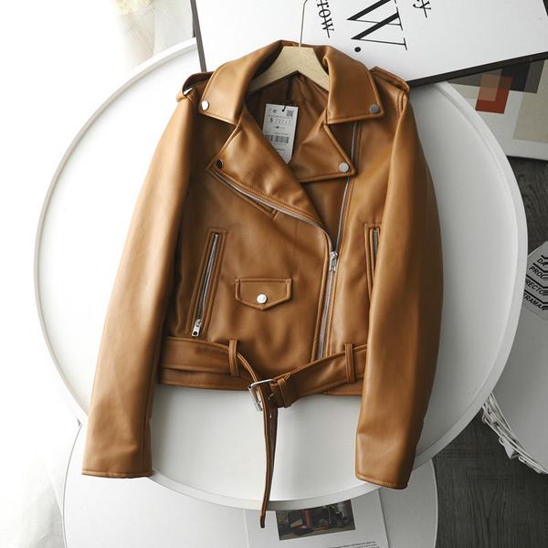 women's leather & faux 2021 spring autumn pu jacket plus belt light purple beige black camel casual motorcycle biker streetwear
women's leather & faux 2021 spring autumn pu jacket plus belt light purple beige black camel casual motorcycle biker streetwear