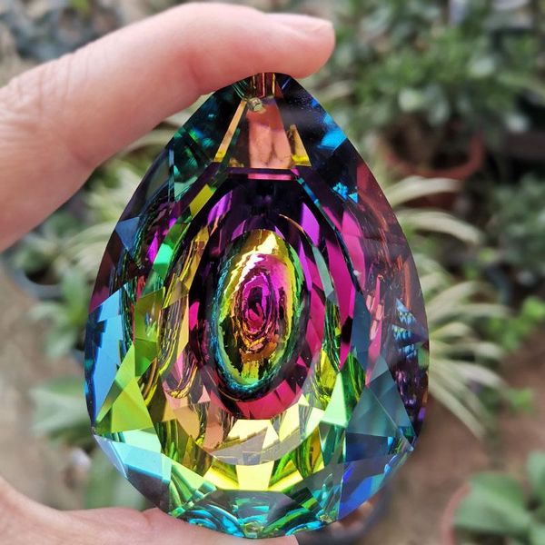 garden decorations 76mm ab crystal prism suncatcher hanging decoration pendant chandelier parts home wedding window figurine diy christmas o
garden decorations 76mm ab crystal prism suncatcher hanging decoration pendant chandelier parts home wedding window figurine diy christmas o