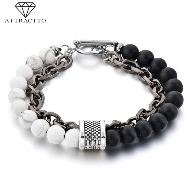 link chain attractto cuban bracelets bangles for women men stainless steel bracelet handmade jewelry distance sbr190037link, Black
link chain attractto cuban bracelets bangles for women men stainless steel bracelet handmade jewelry distance sbr190037link, Black