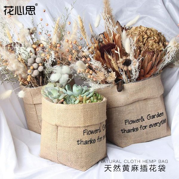 gift wrap 1pc storage bag washable waterproof jute bags plant flowers multifunction home wear-resistant reuse indoor organizer
gift wrap 1pc storage bag washable waterproof jute bags plant flowers multifunction home wear-resistant reuse indoor organizer