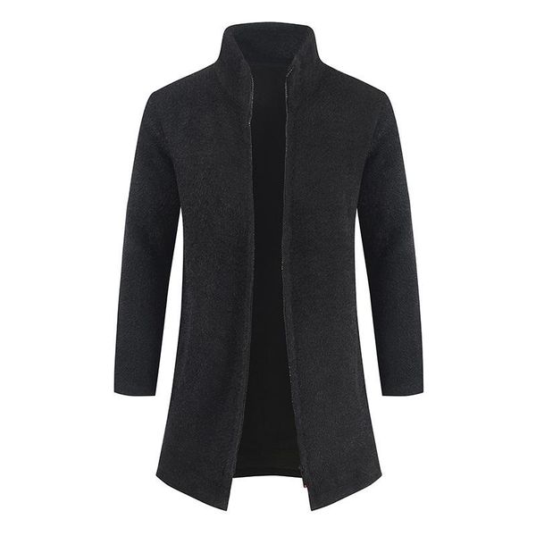 men's wool & blends knitwear fall 2021 mid-length cardigan sweater multicolor clothing with zipper jacket, Black
men's wool & blends knitwear fall 2021 mid-length cardigan sweater multicolor clothing with zipper jacket, Black