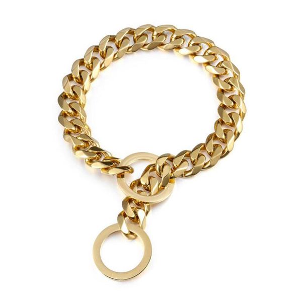 19mm wide strong silver gold stainless steel slip heavy duty dog collar training choke chain collars for large dogs pitbull bull & leashes
19mm wide strong silver gold stainless steel slip heavy duty dog collar training choke chain collars for large dogs pitbull bull & leashes