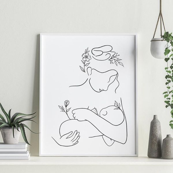 paintings mother and baby child art line drawing posters abstract minimalist wall canvas print painting nursery decorative pictures
paintings mother and baby child art line drawing posters abstract minimalist wall canvas print painting nursery decorative pictures
