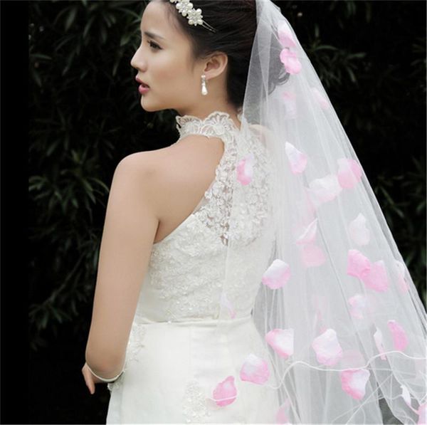 bridal veils 2021 petal adorned long tulle wedding veil cathedral spring bride's, Black
bridal veils 2021 petal adorned long tulle wedding veil cathedral spring bride's, Black