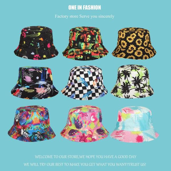 wide brim hats 2021 summer double sided bucket hat women colorful plant graffiti animal fisherman hip hop outdoor casual panama, Blue;gray
wide brim hats 2021 summer double sided bucket hat women colorful plant graffiti animal fisherman hip hop outdoor casual panama, Blue;gray