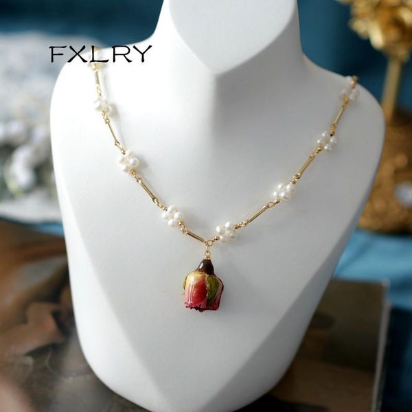 chains fxlry french vintage handmade natural pearl necklace immortal flower forest clavicle chain for women jewelry, Silver
chains fxlry french vintage handmade natural pearl necklace immortal flower forest clavicle chain for women jewelry, Silver
