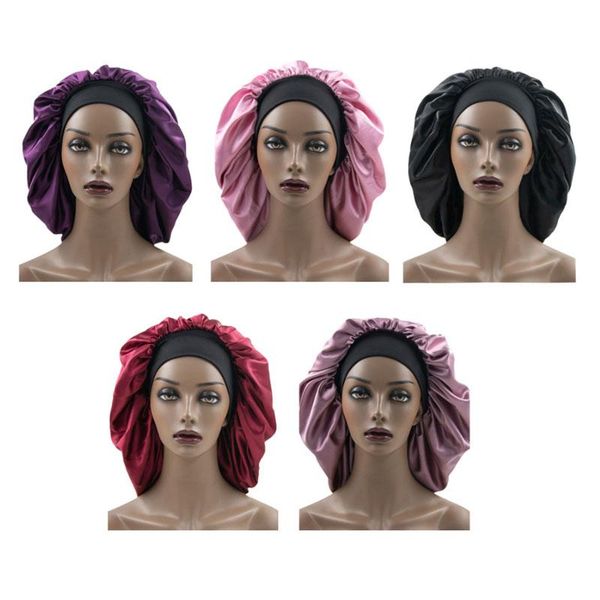 beanie/skull caps women girl solid color extra large satin bonnet night hat sleep wide headwear hair care fashion accessories, Blue;gray
beanie/skull caps women girl solid color extra large satin bonnet night hat sleep wide headwear hair care fashion accessories, Blue;gray