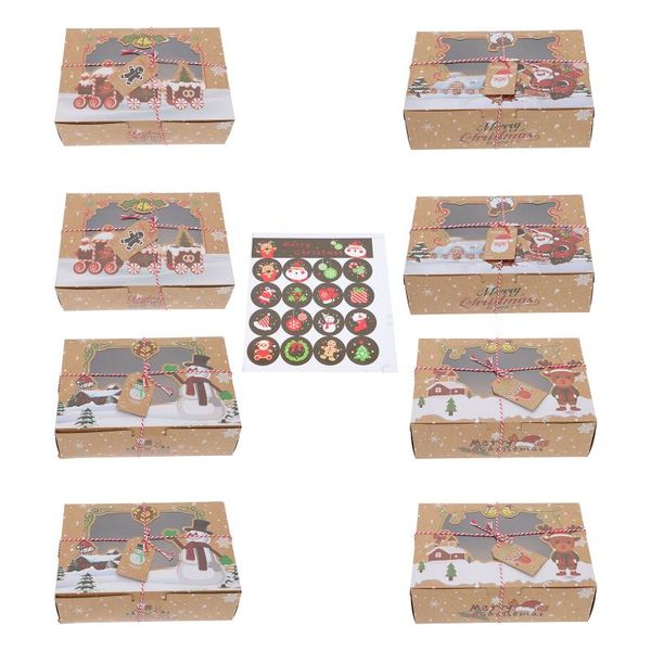 gift wrap 8pcs creative cookie boxes portable christmas biscuit packing party favor
gift wrap 8pcs creative cookie boxes portable christmas biscuit packing party favor