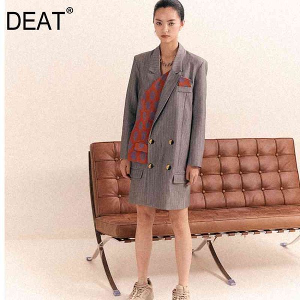spring fashion women blazer notched collar plaided spliced patchwork gray striped mid calf office tide wr06802l 210421, White;black
spring fashion women blazer notched collar plaided spliced patchwork gray striped mid calf office tide wr06802l 210421, White;black