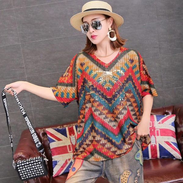 women's sweaters hip hop style geometric printed knitted pullover 2021 summer korea fashion loose bronzing sweater tide, White;black
women's sweaters hip hop style geometric printed knitted pullover 2021 summer korea fashion loose bronzing sweater tide, White;black