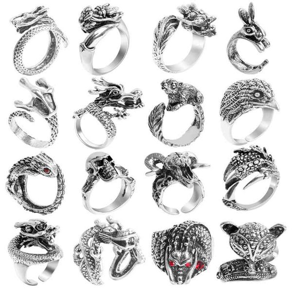 designer rings vintage gothic wolf head ring men bull skull spider eagle lion dragon cross snake punk jewelry evil eye open, Golden;silver
designer rings vintage gothic wolf head ring men bull skull spider eagle lion dragon cross snake punk jewelry evil eye open, Golden;silver