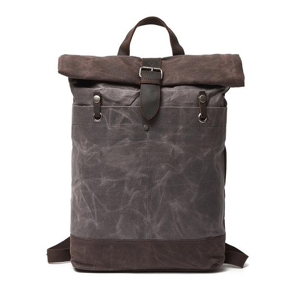 backpack selling waxed canvas waterproof vintage style outdoor men travel bag large capacity rucksack
backpack selling waxed canvas waterproof vintage style outdoor men travel bag large capacity rucksack