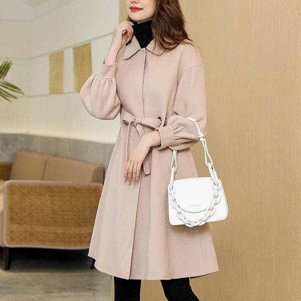 women's wool & blends 100% coat for women autumn jacket arrival double-sided cashmere alpaca winter long woolen 5510, Black
women's wool & blends 100% coat for women autumn jacket arrival double-sided cashmere alpaca winter long woolen 5510, Black
