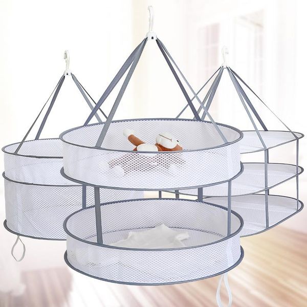 hangers & racks 1/2/3 layer folding clothes drying rack hanging clothing basket dryer toys socks net solid mesh laundry household
hangers & racks 1/2/3 layer folding clothes drying rack hanging clothing basket dryer toys socks net solid mesh laundry household