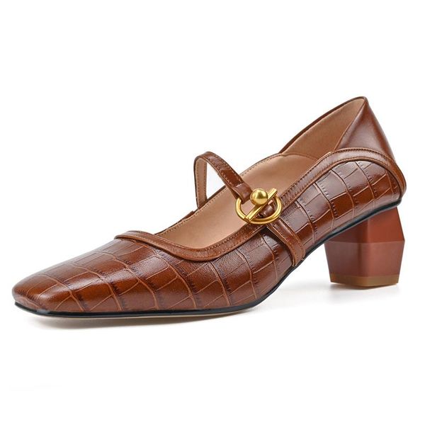 dress shoes shallow square toe women's genuine leather high heels pumps for women spring summer wedding party woman, Black
dress shoes shallow square toe women's genuine leather high heels pumps for women spring summer wedding party woman, Black