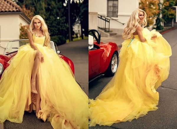 amazing yellow strapless ball gown prom dresses 2022 high side slit floor length pleated corset evening special occasion cocktail dress gown, Black
amazing yellow strapless ball gown prom dresses 2022 high side slit floor length pleated corset evening special occasion cocktail dress gown, Black