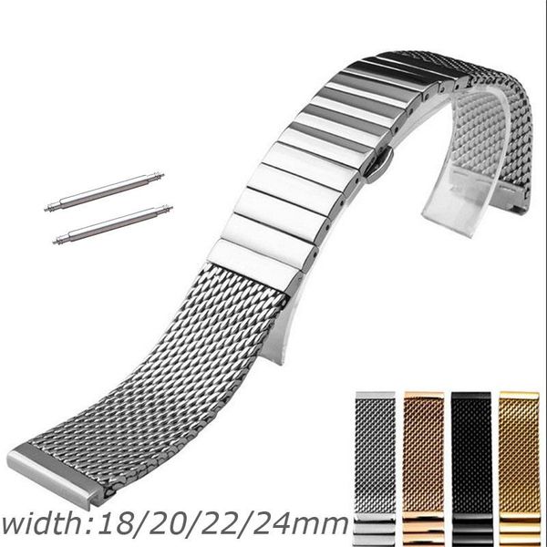 watch bands combination milanese stainless steel band 18mm 20mm 22mm 24mm strap 2in1 single link replacement with pins, Black;brown
watch bands combination milanese stainless steel band 18mm 20mm 22mm 24mm strap 2in1 single link replacement with pins, Black;brown
