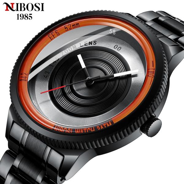 wristwatches nibosi camera design watch for men creative wrist clock stainless steel relogio masculino, Slivery;brown
wristwatches nibosi camera design watch for men creative wrist clock stainless steel relogio masculino, Slivery;brown