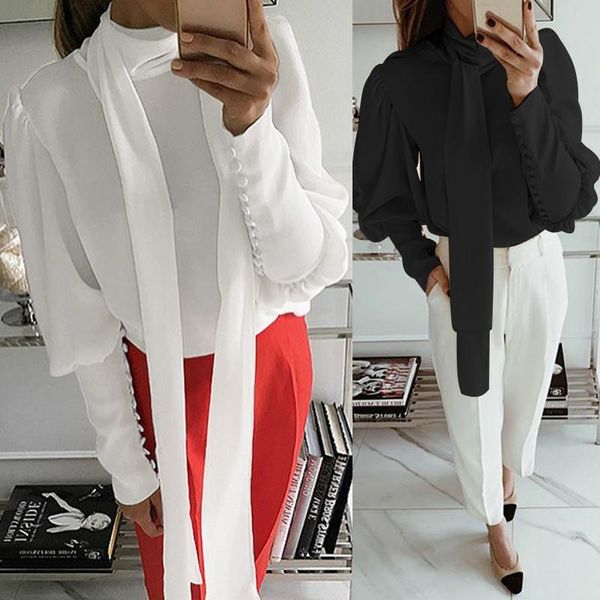 women white and blouses celmia casual turtleneck long sleeve elegant office ladies shirts tie blusas femininas plus size women's &
women white and blouses celmia casual turtleneck long sleeve elegant office ladies shirts tie blusas femininas plus size women's &
