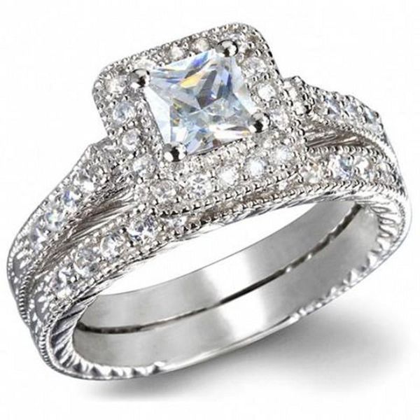 cluster rings vintage 10k white gold square diamond finger set 2-in-1 luxury engagement wedding for women jewelry gift, Golden;silver
cluster rings vintage 10k white gold square diamond finger set 2-in-1 luxury engagement wedding for women jewelry gift, Golden;silver